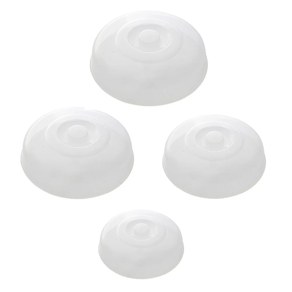 

4pcs Food Cover Premium Plastic Fresh-Keeping Cover For Kitchen Bbq Picnic Camping Foldable Meal Protector Household Accessory