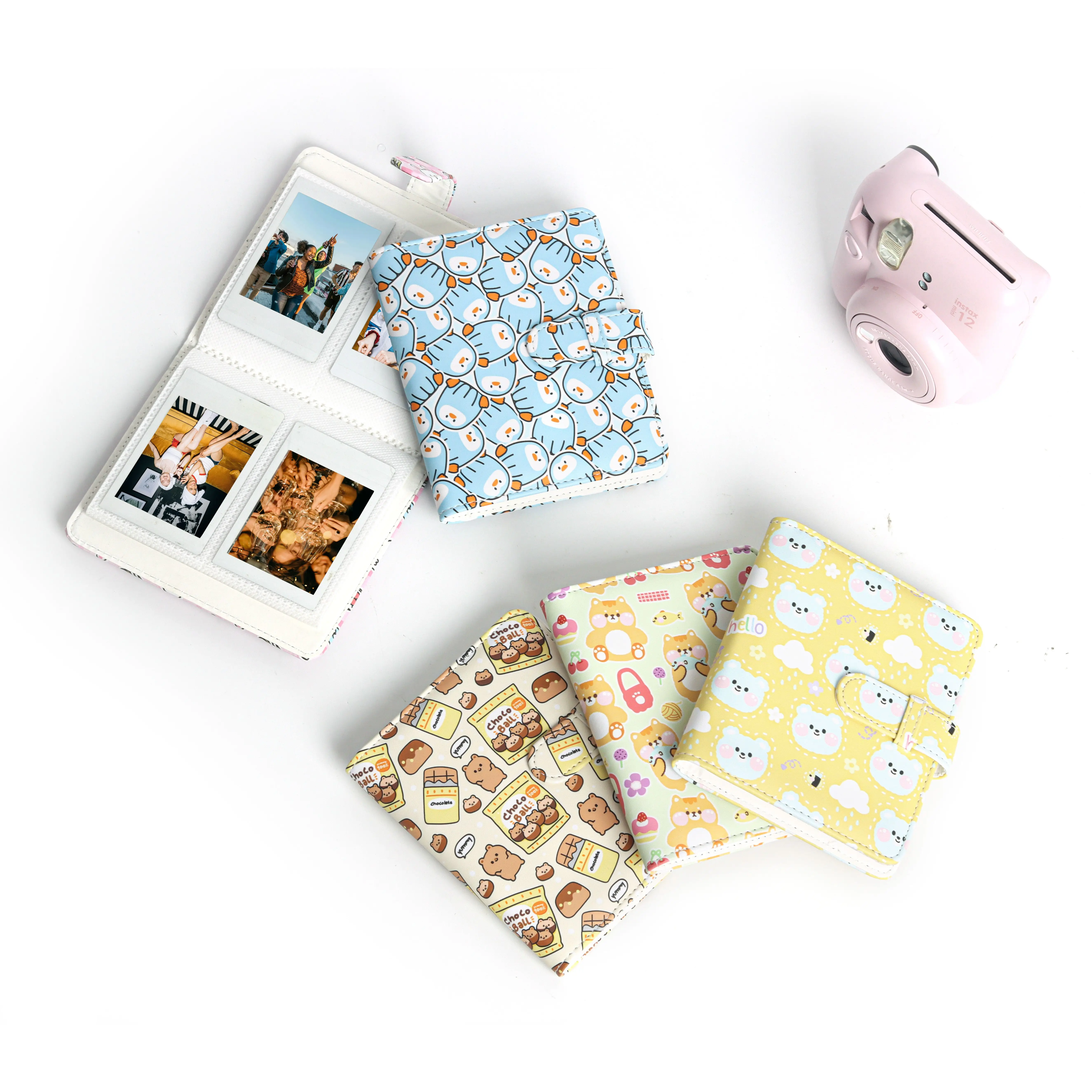 64 Pockets Cute Cartoon Instax Mini Photo Album for Fujifilm Instant Mini12 11 40 70 90 99 Liplay Link Evo - Compact & Portable