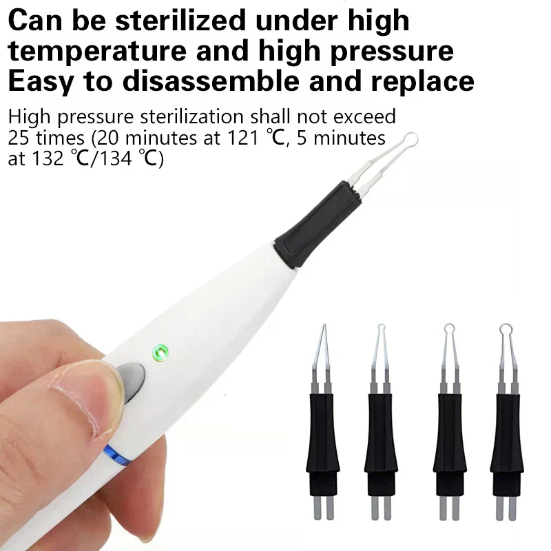 

4Pcs/Pack Dental Heated Gutta Cutter Tips Sterilization Heat-Resistant Gutta Percha Point Heating Cutter Tooth Dental Tools