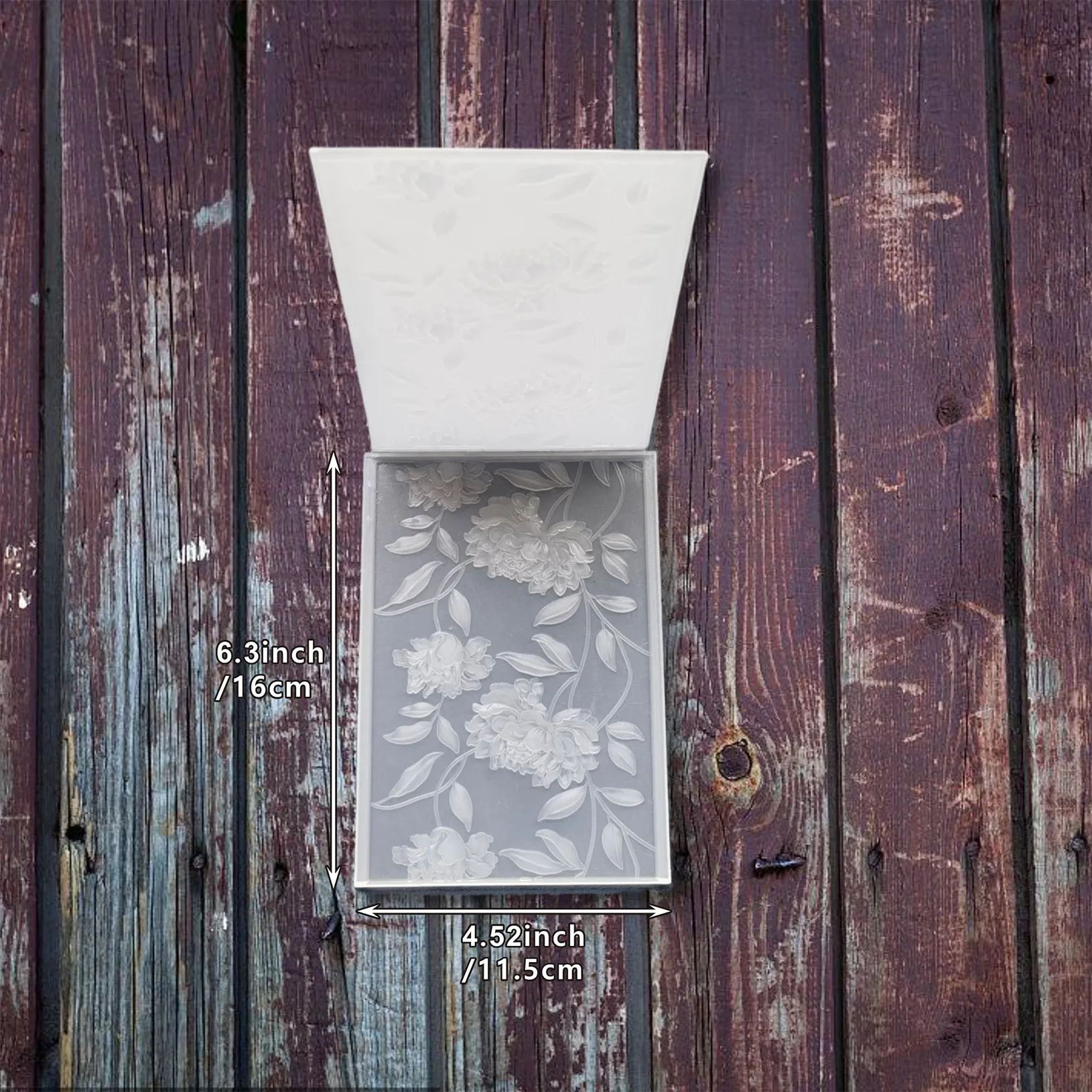 مجلد منقوش ثلاثي الأبعاد بتصميم زهرة منقوش رائع، يستخدم لطباعة بطاقات العمل وسجل القصاصات - بلاستيك متين، سهل الاستخدام