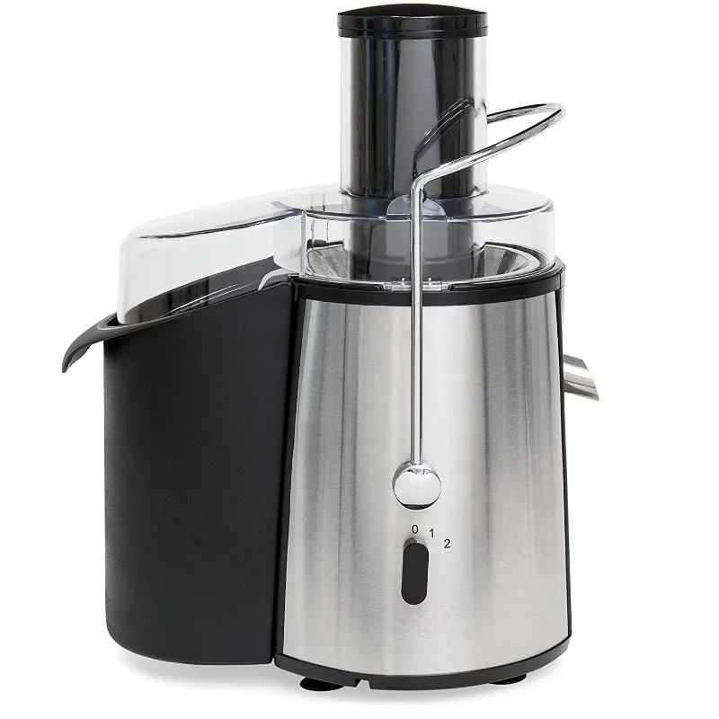 High-quality household whole fruit juicer, powerful high-speed electric centralized citrus juicer with stainless steel case