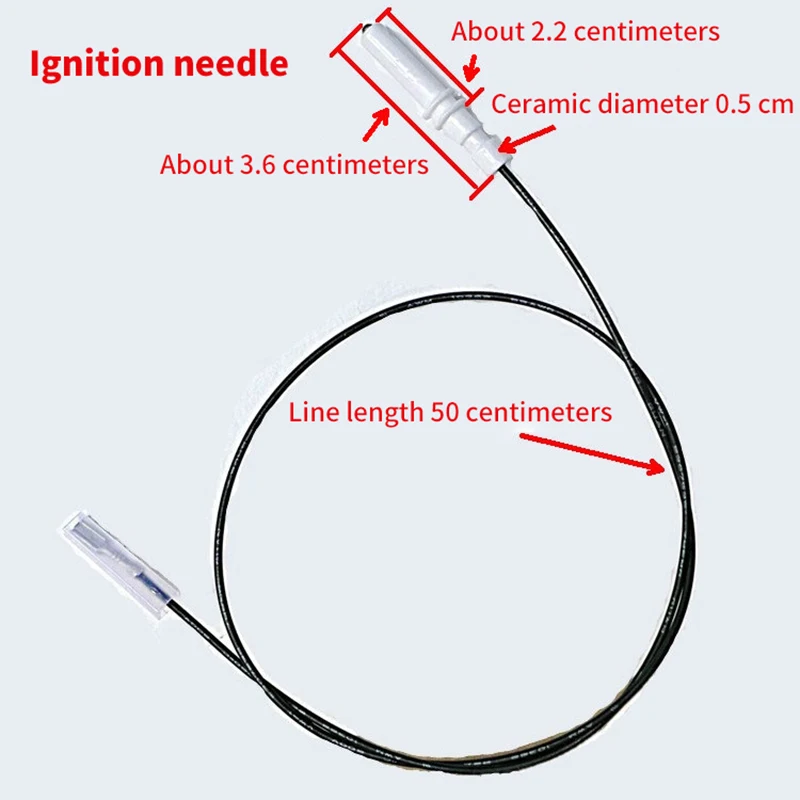 1Pc Gas Cooktop Stove Igniter Electrode Spark Plug 900mm Ignition Wire Sabaf Cooker Ignition Pin Ceramic