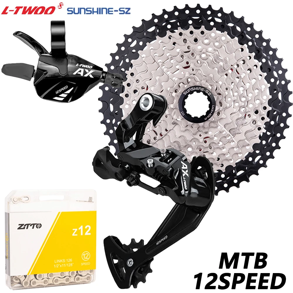 

LTWOO Mountain Bike 12 Speed Groupset 1x12 Shifter Rear Derailleur Bicycle 12v 46t 50t 52t Cassette MTB Sprocket ZTTO 12V Chains