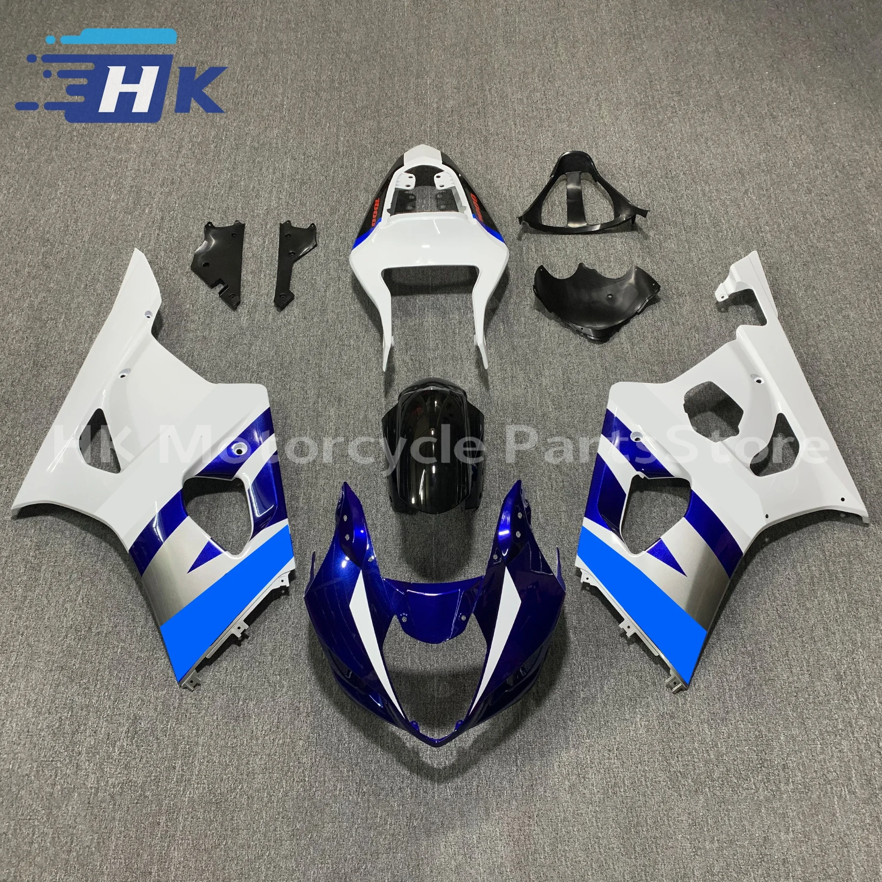 

Первоклассный комплект обтекателей для мотоцикла для SUZUKI GSXR1000 K3 2003 2004 GSX-R 1000 03 04, черный, серебристый комплект кузова