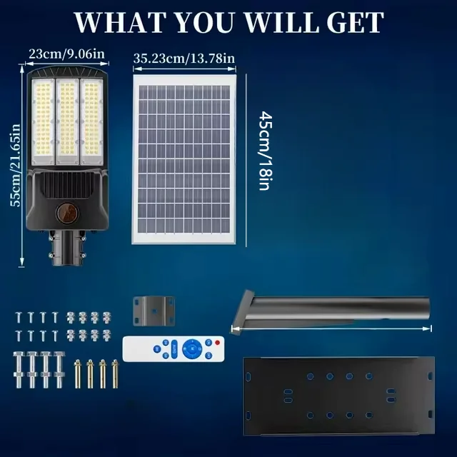 80000lm Zonne-Energie Licht Met 2 Zonnepanelen Buiten Zonne-Energie Straatlantaarn Met Bewegingssensor Tuinwandlamp Parking Zonne-Energie Schijnwerper