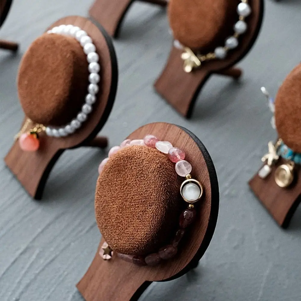 

Durable Wood Bracelet Tray Necklace Organizer Bracelet Display Rack Ornaments Storage Case Hand Jewelry Holder Women