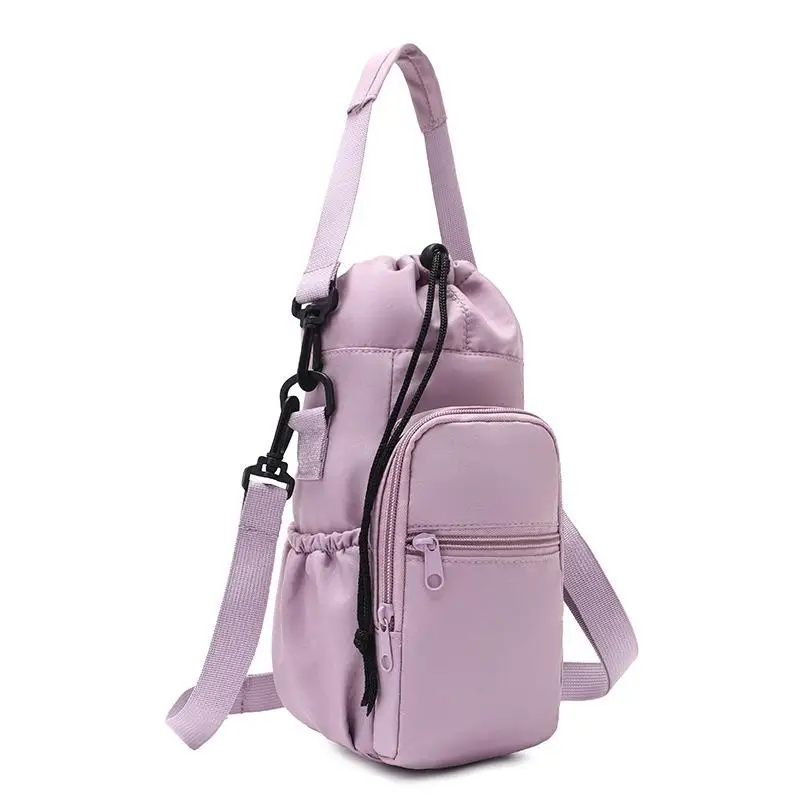 Wasserflaschenhalter mit Riemen 32oz 40oz Isolierte Wasserflaschentasche mit Handyfach Umhängetasche – Detail 14
