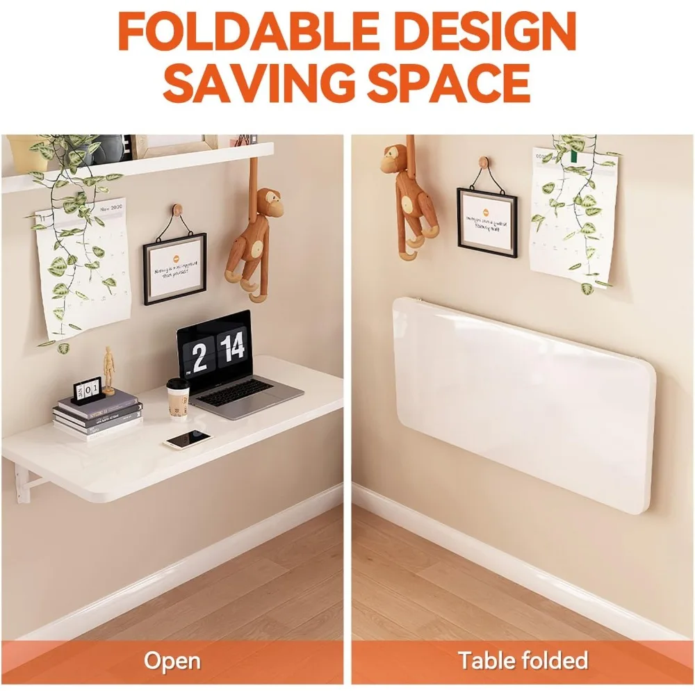 Mounted Folding Table, Fold Down Table Mounted,Mounted Folding Table for Laundry Room, Floating Table for