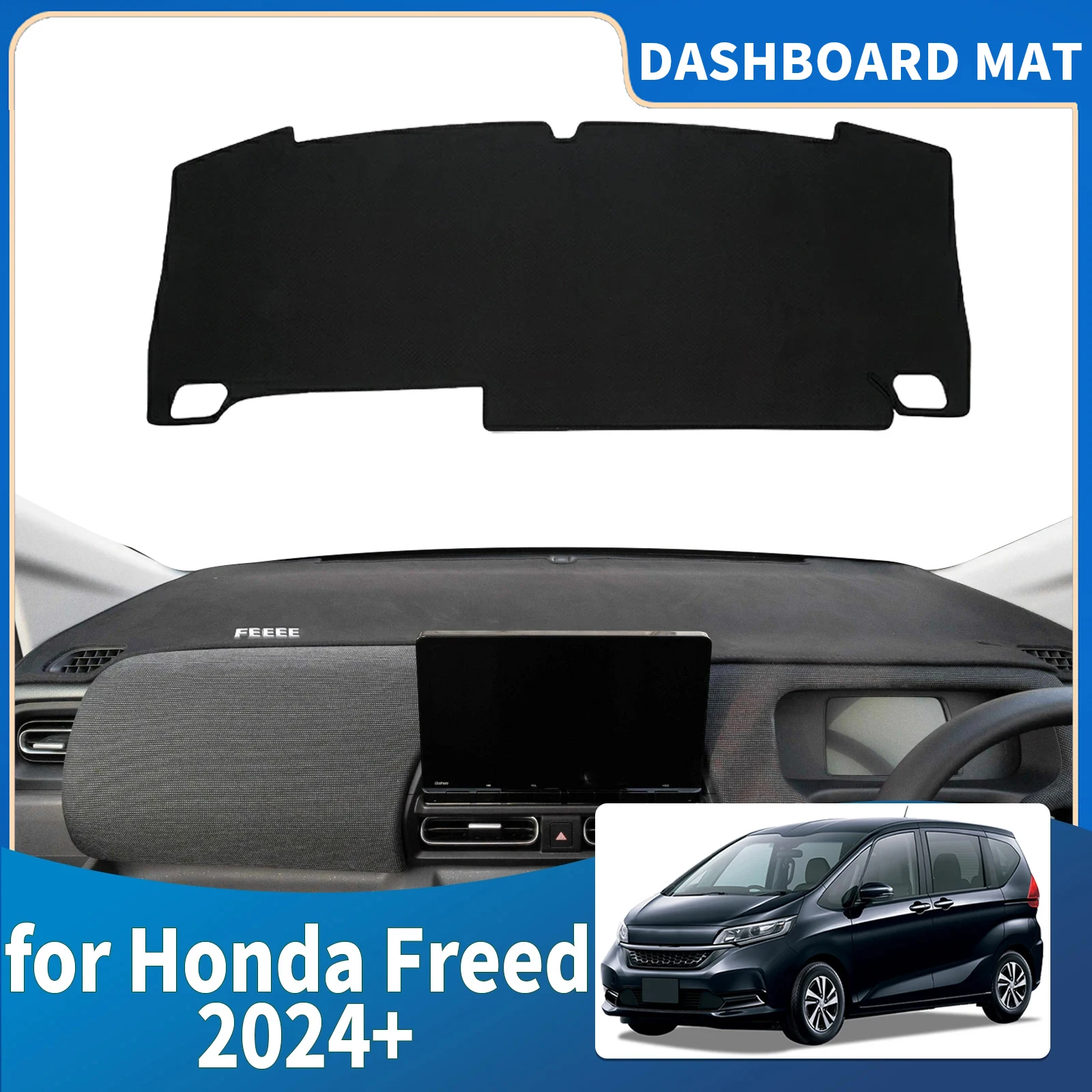 

fit for Honda Freed 2024 2025 2026 RHD Car Accessories Dashmat DashMat Sunshade Dashboard Cover Pad Protective Carpet