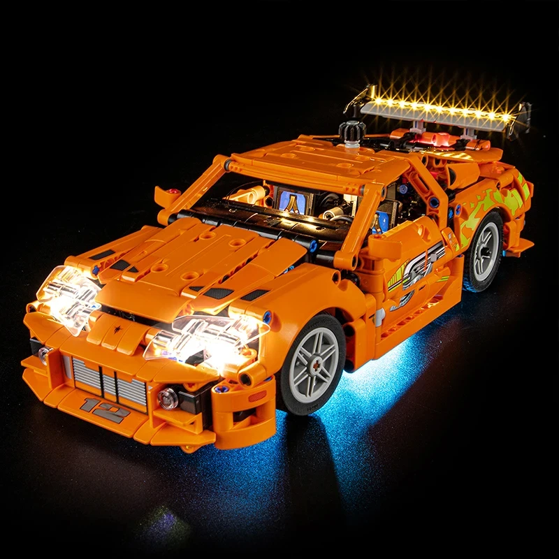 Zestaw oświetlenia LED DIY do LEGO 42204 Fast & Furious Supra MK4 (tylko oświetlenie LED, bez modelu klocków)