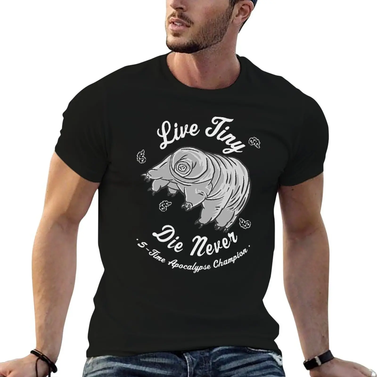 

Cool Science T Shirts-Water Bear Tardigrade Live Tiny Die Never Gift for Women Men T-Shirt printed t shirts for man T-Shirt