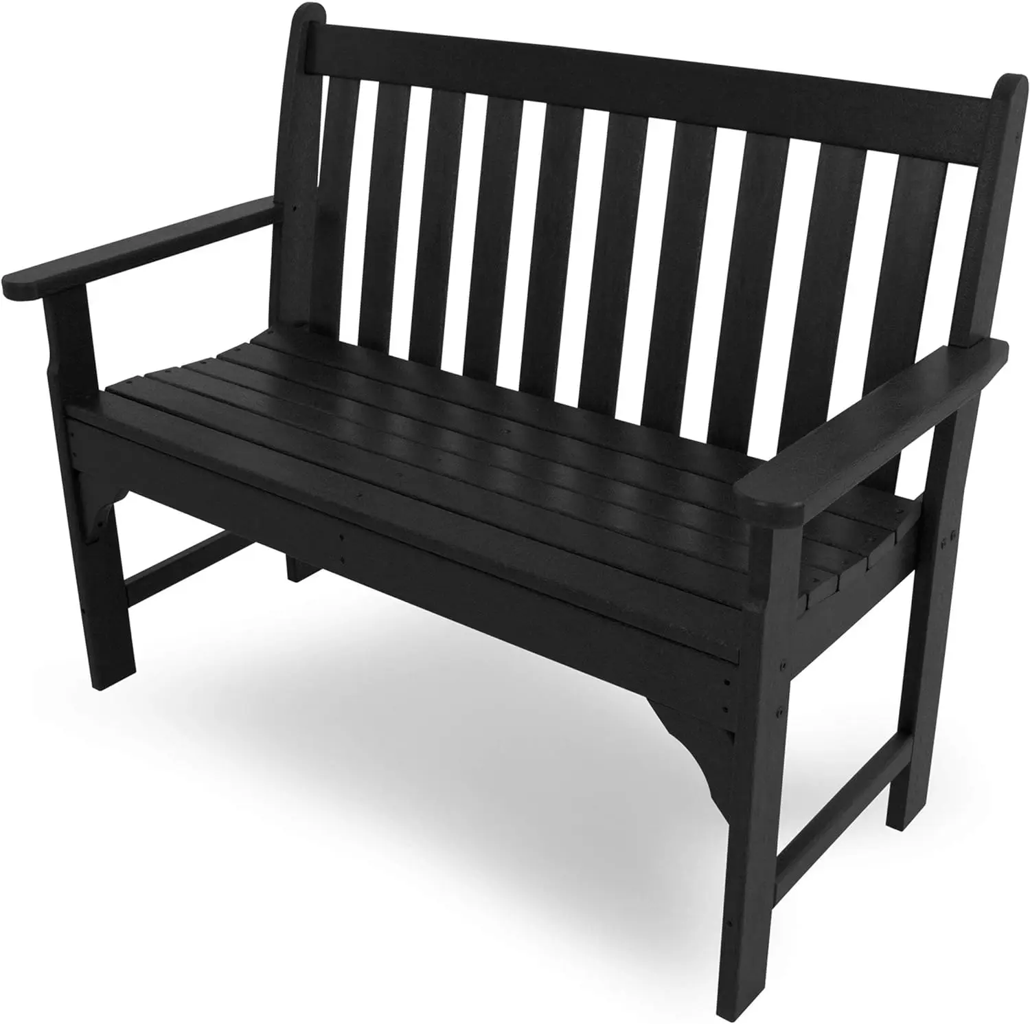 

POLYWOOD GNB48BL Vineyard 48" Bench, Black