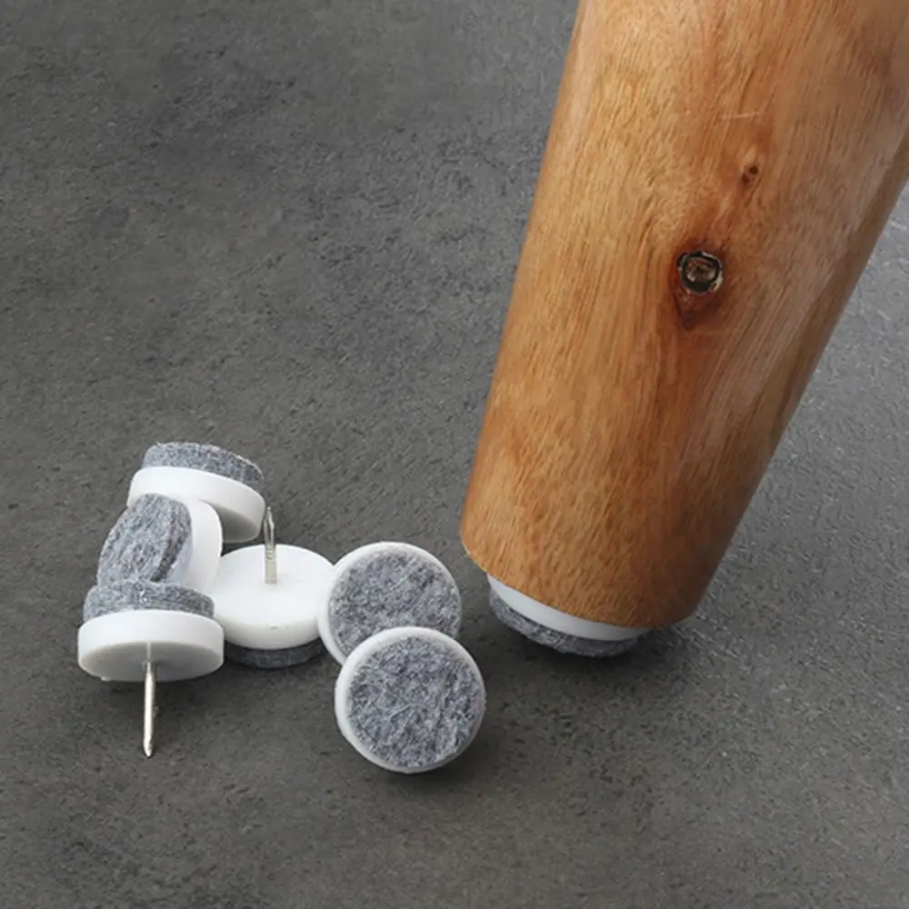 20pcs/pack Felt Foot Pad Skid Glide Nail Protector Furniture Chair Table Leg 14mm/17mm/20mm/22mm/24mm/28mm image 2