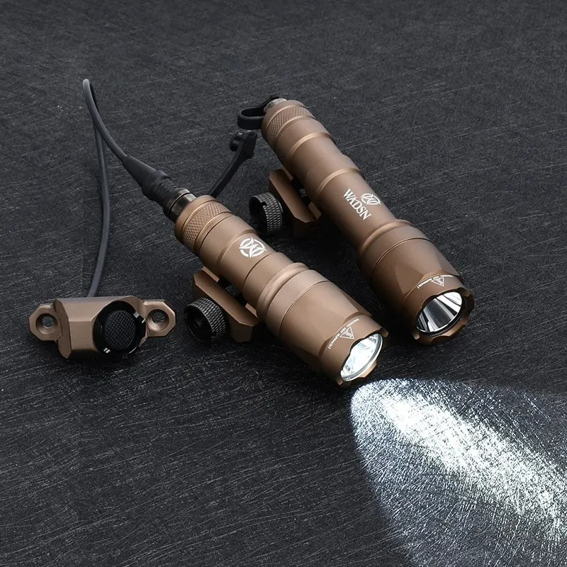 Wadsn M600C M300 Tactical Flashlight With Hot Button Remote Pressure Switch Fit Mlok Keymod Rail Airsoft Hunting Scout Lamp