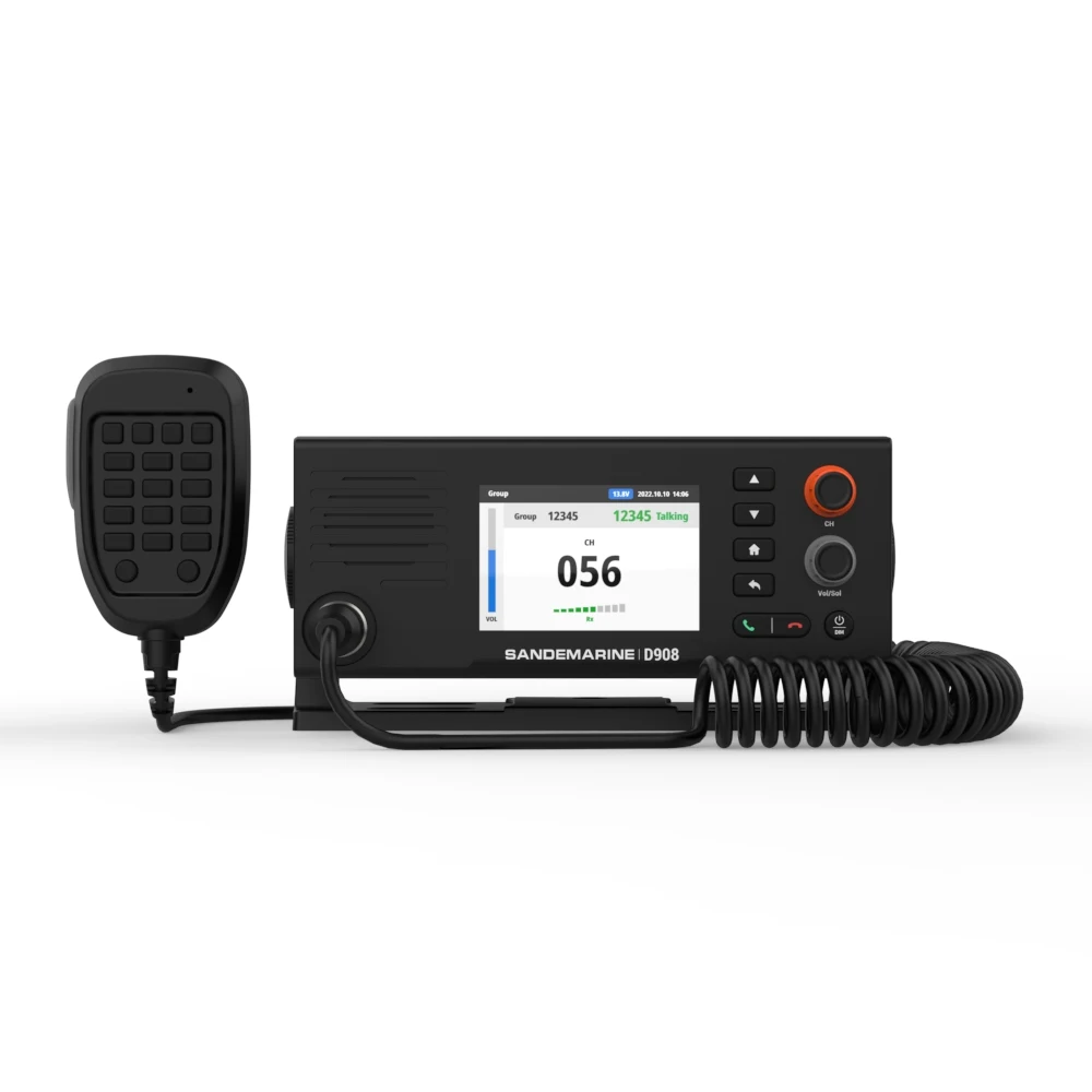 Marine UHF RadiTelephone D908 morski Transceiver Walkie Talkie statki telefon z interkomem Radio mobilne