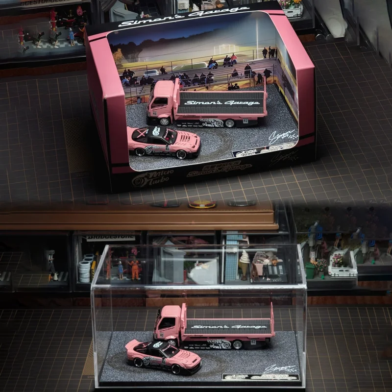 New Microturbo Simon'S Garage 1:64 180sx Modified Transport Trailer China 10th Annual Greater Bay Area Auto Culture Festival Car