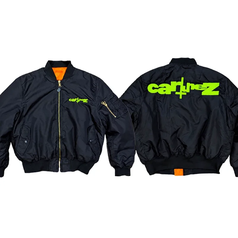 2026 Kencarson Cartunez Bomber Jacket Limited Edition Embroidered Zippered Flight Jacket WY1806