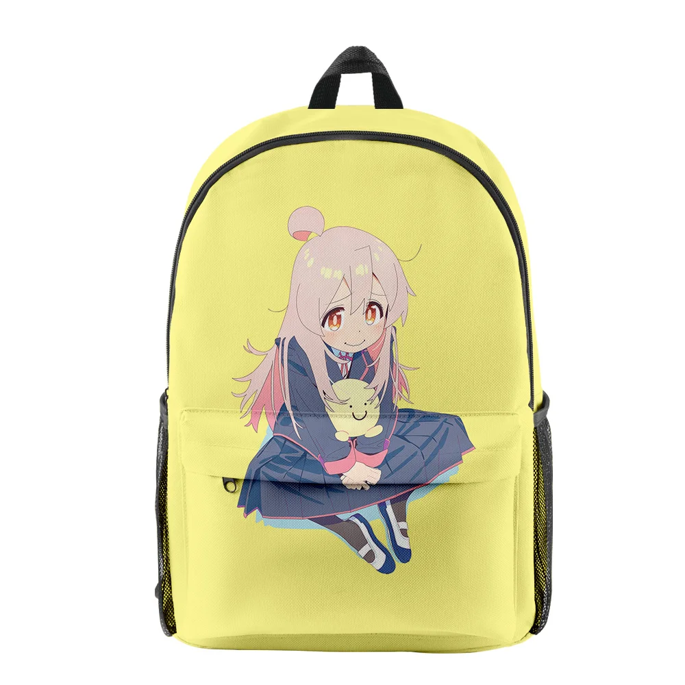 Harajuku onimai agora sou sua irmã anime aluno bookbag notebook mochilas impressão 3d oxford mochilas de viagem à prova dwaterproof água