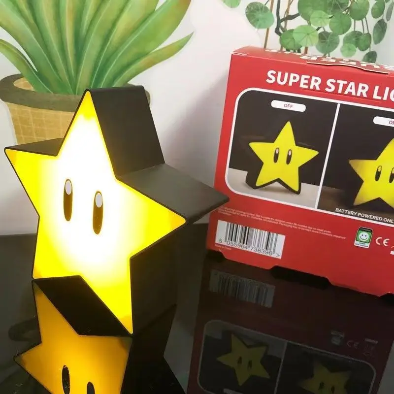 LED Question Mark Night Light Super Mario Bros Games Toy Children Night Light Bedroom Table Lamp USB Charging Kids Birthday Gift