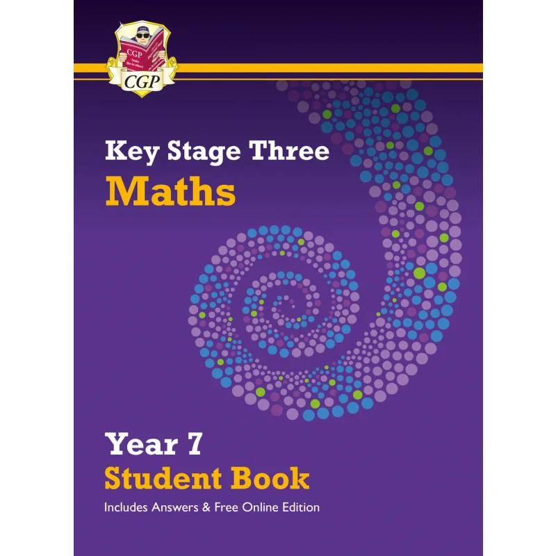 

New KS3 Maths Year 7 Student Book With Answers Online Edition CGP Books Coordination Group Publications 9781789087864 Book