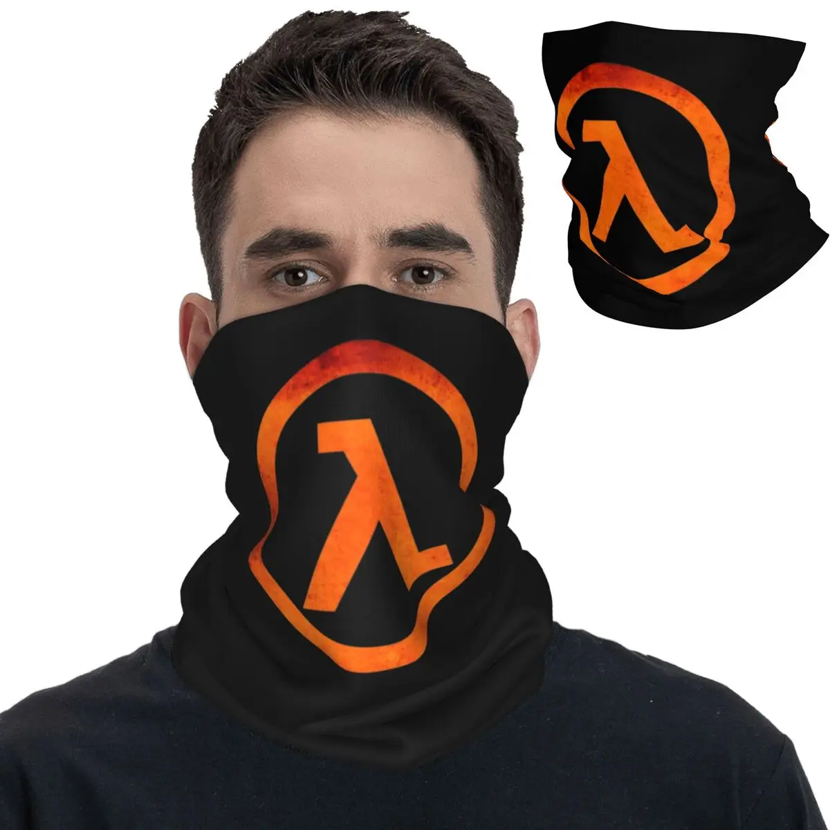 GEEK Half Life Rust Logo Bandana Neck Cover Printed Wrap Scarf Multifunctional Headwear Outdoor Sports Unisex Adult All Season