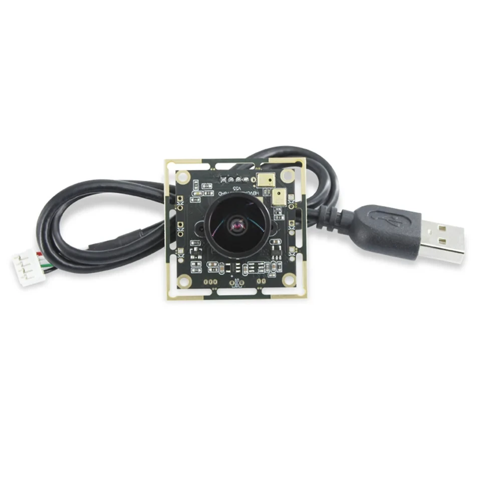 USB 1080P OV2710 Video Camera Module 2MP 130 Degree Wide-angle Lens Manual Focus Built-in Microphone MJPEG/YUY2 Webcam Board