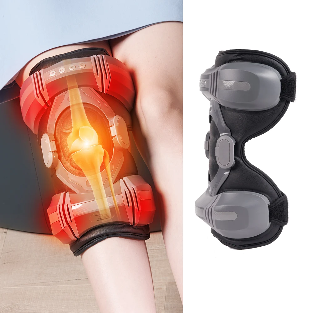 2025/Alphay Intelligent Control Knee Massager with Three-Level Adjustable Heating Ergonomic Design for Leg & Arm Pain Relief