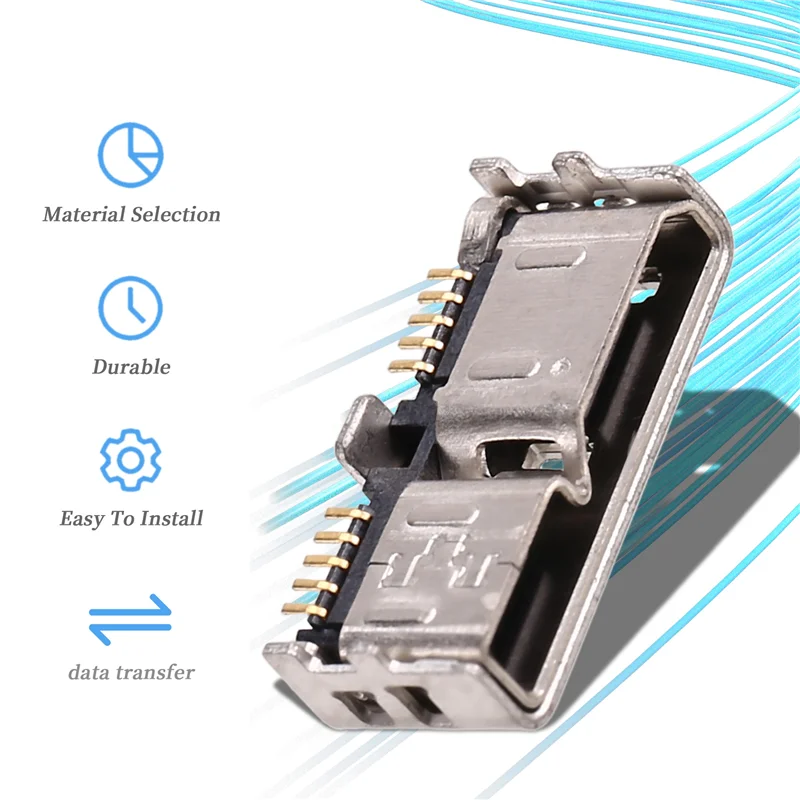 APPLIA-USB Data Interface Metal Connector For Canon 5D4 EOS 5D Mark IV Main Board Metal Interface