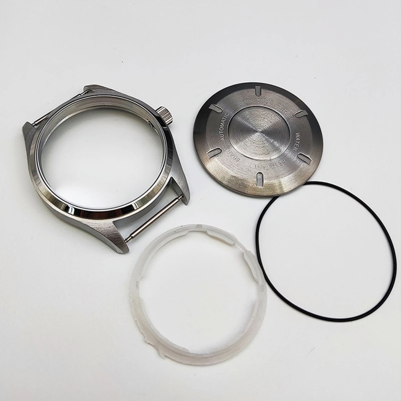 40MM Mechanical Watch Case Stainless Steel Case Modification Watch Accessories for NH35/36 Movement