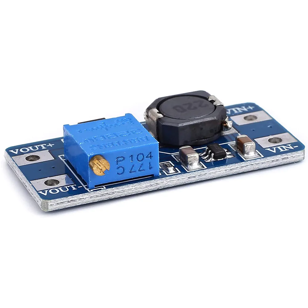 10PCS/Lot MT3608 DC-DC Step Up Boost Converter Module 2A Adjustable Voltage Regulator Board 2V-24V to 5V-28V for Arduino