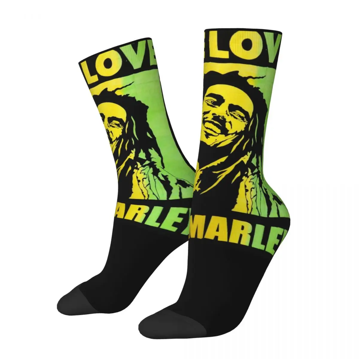 Rapper Bob Marley Unisex Socks Hip Hop 3D Print Happy Socks Street Style Crazy Sock