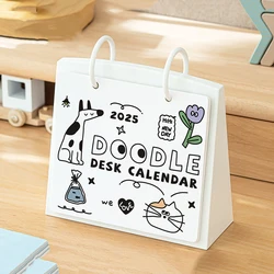 Creative Graffiti Office Desk Calendar Check In Countdown To Exam Day Planner Year Calendar Desktop Decoration Memo Pad Ornament