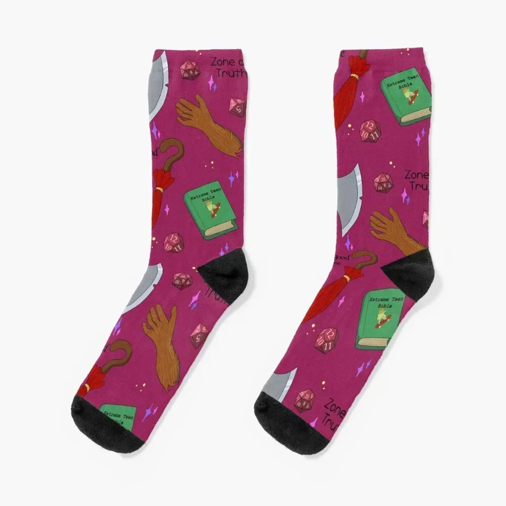 TAZ Pattern Socks moving stockings hockey ankle christmas gift Socks For Men Women's