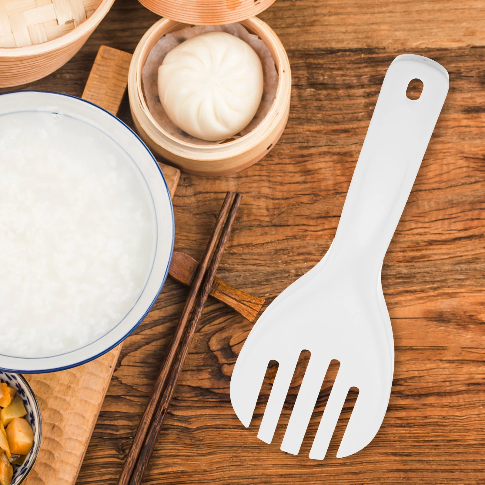 

2 шт. пластиковая ложка для риса, утолщенная легкая кухонная утварь для дома, ресторана, отеля, бытовая посуда