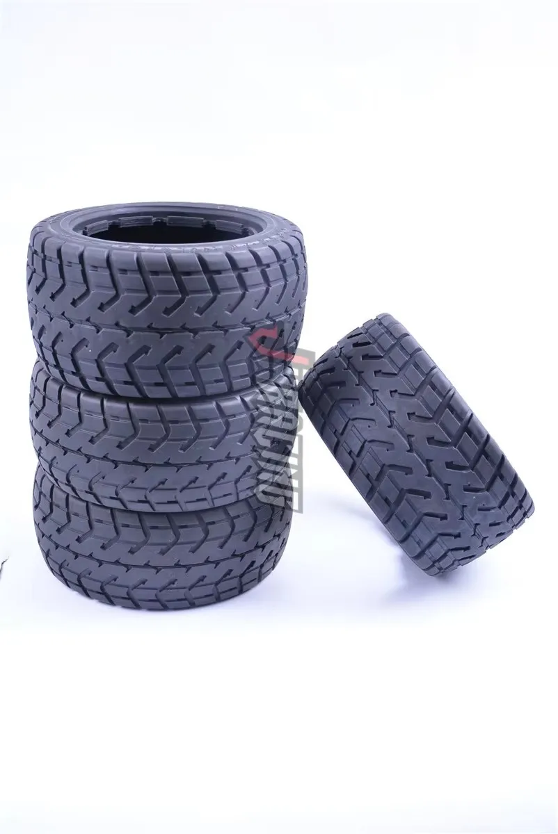 High-strength wear-resistant road tire assembly for 1/5 ROVAN ROFUN HPI BAJA 5B