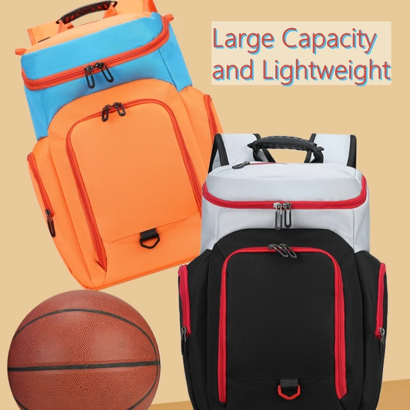 Imagem -04 - Grande Mochila Esportiva com Compartimento de Bola Bolsa de Basquete Escola Futebol Basquete Meninos Novo 10 Cores