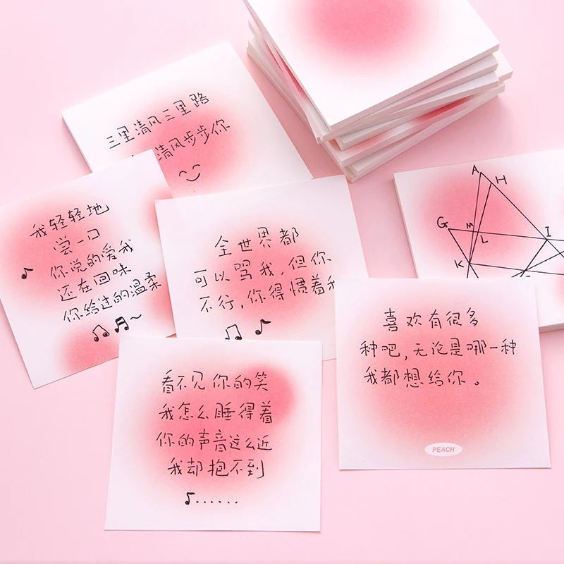 50แผ่น/เน็ตบุ๊ก1เล่มที่มีสไตล์เดียวกันกับลมที่บริสุทธิ์สมุดโน้ตโน้ตรัศมีบลัชเชอร์บันทึกย่อ