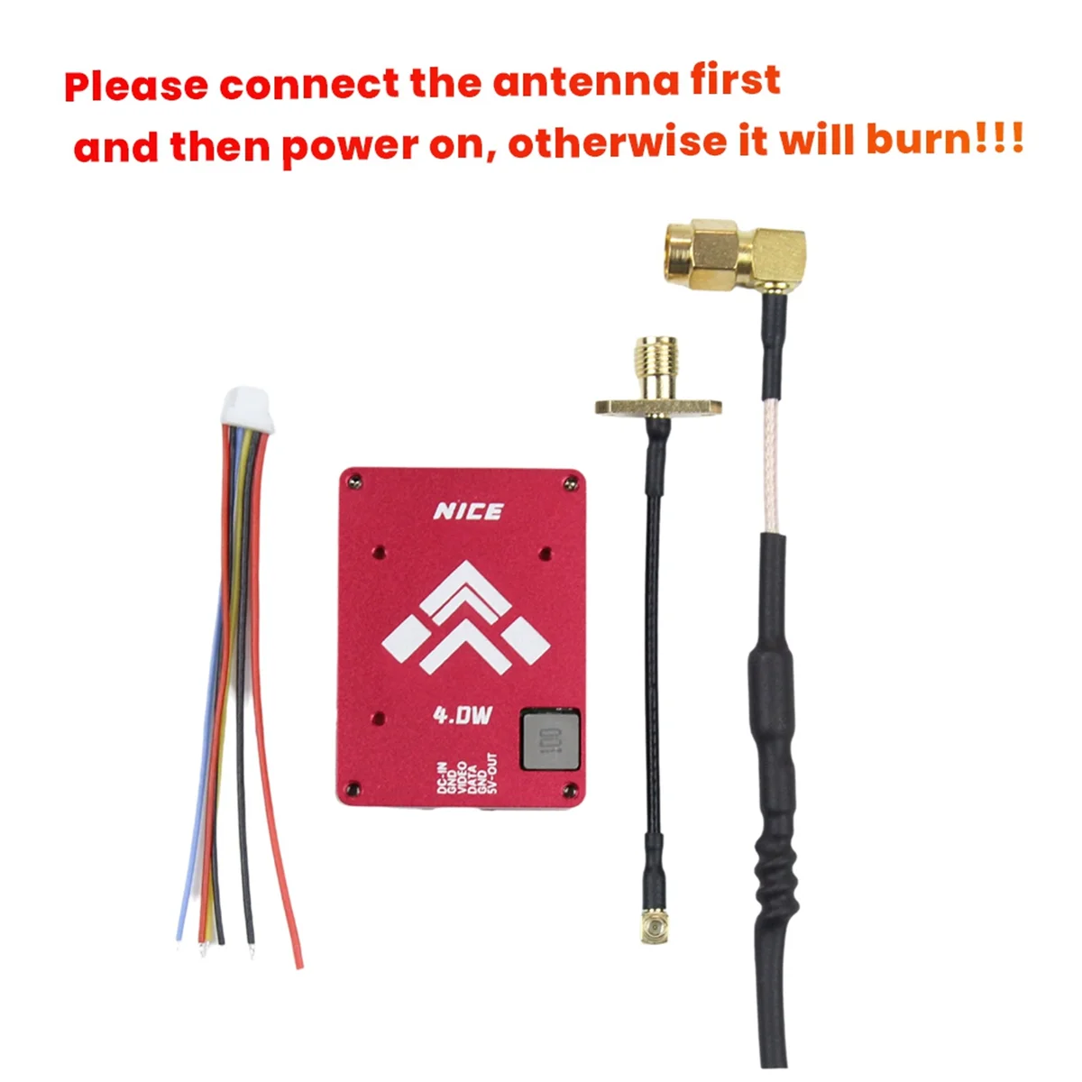 

5.8G 4W VTX 64CH 2500Mmw FPV Video Transmitter PAL/NTSC For FPV Long Range Racing Drone For FPV RC Drone