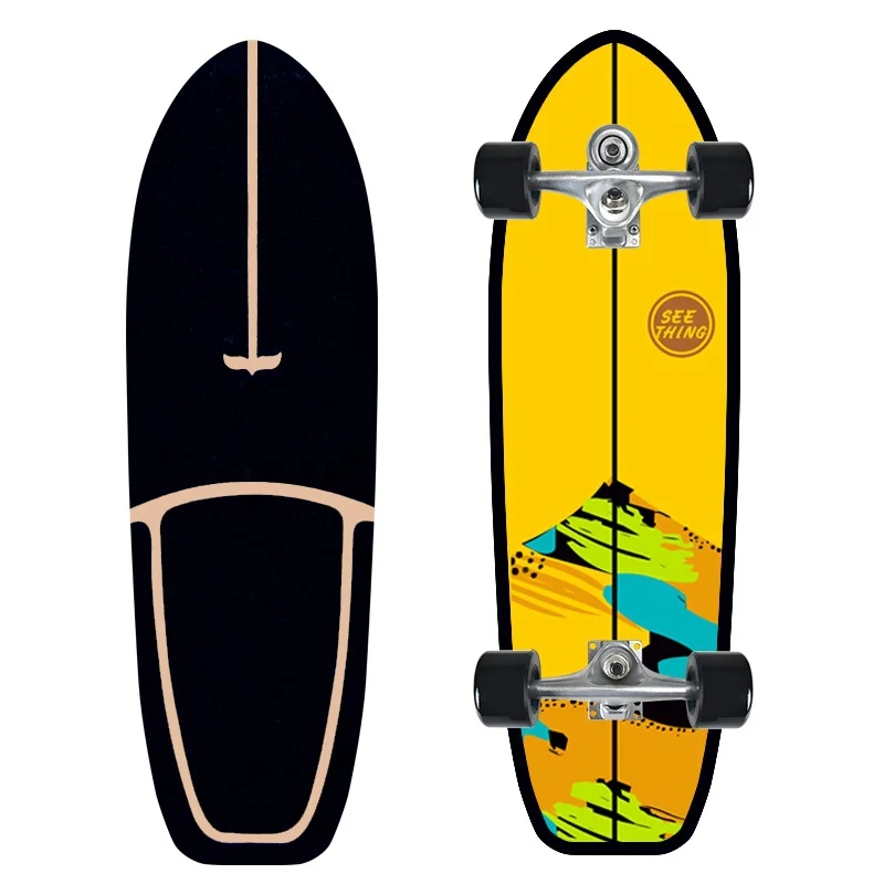 

Доска для серфинга на землю C7, пружинный рулевой мост, бесплатная педаль, дорожная доска для тренировок на лыжах для начинающих