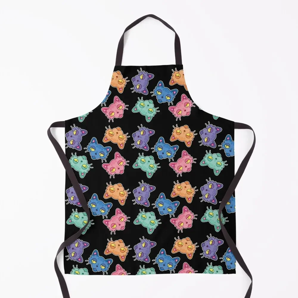 

Colorful Lazy Cats Apron For Man Women's Kitchen Apron