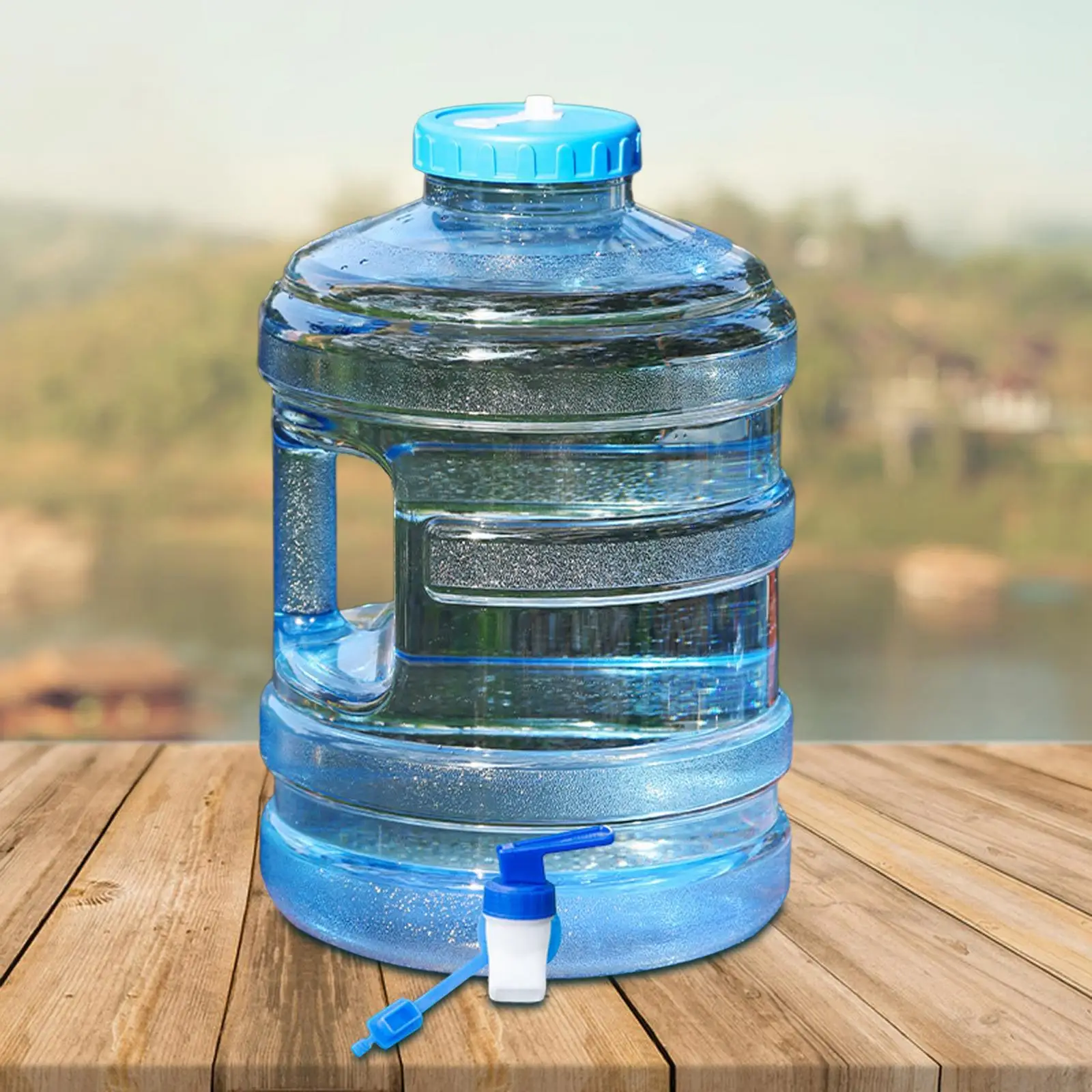 15L Water Container Water Storage Jug with Faucet Drinking Container Large Water Carrier for Outdoor Emergency Washing Hand