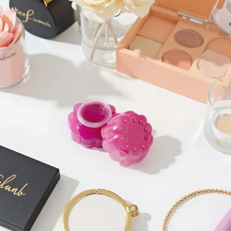 4g caixa de creme facial caixa de bálsamo labial com colher de silicone garrafas recarregáveis mini frasco vazio cosmético potes maquiagem recipiente de cuidados com a pele