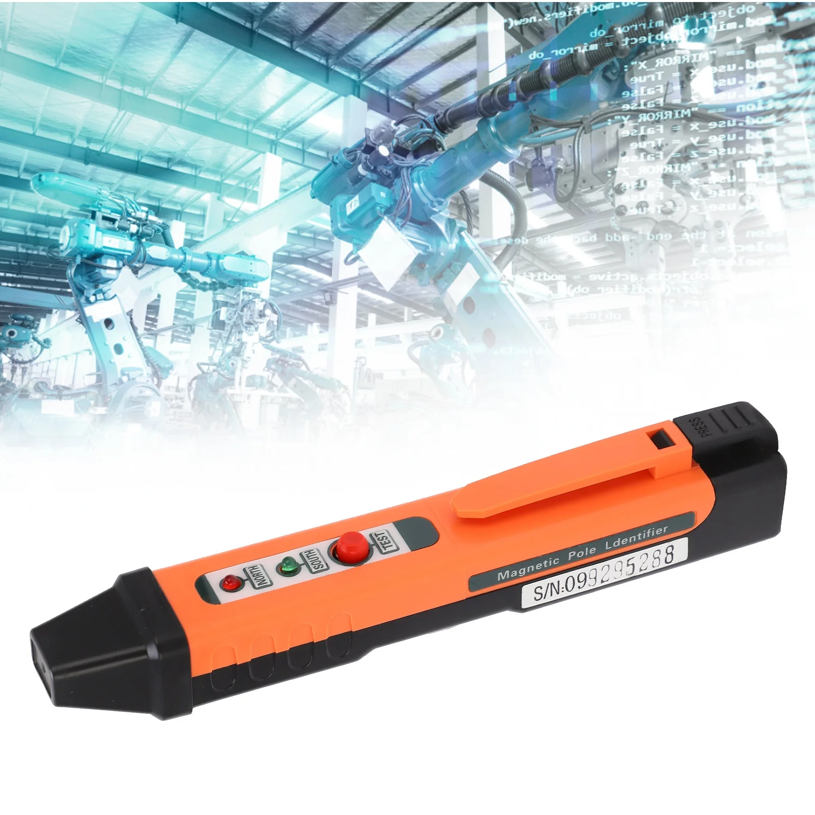 ปากการะบุขั้วแม่เหล็ก เครื่องตรวจจับขั้วแม่เหล็กแบบพกพา น้ำหนักเบา ปลอดภัย 862M เร็วสำหรับการทดสอบขดลวดสำหรับการตรวจสอบขั้ว