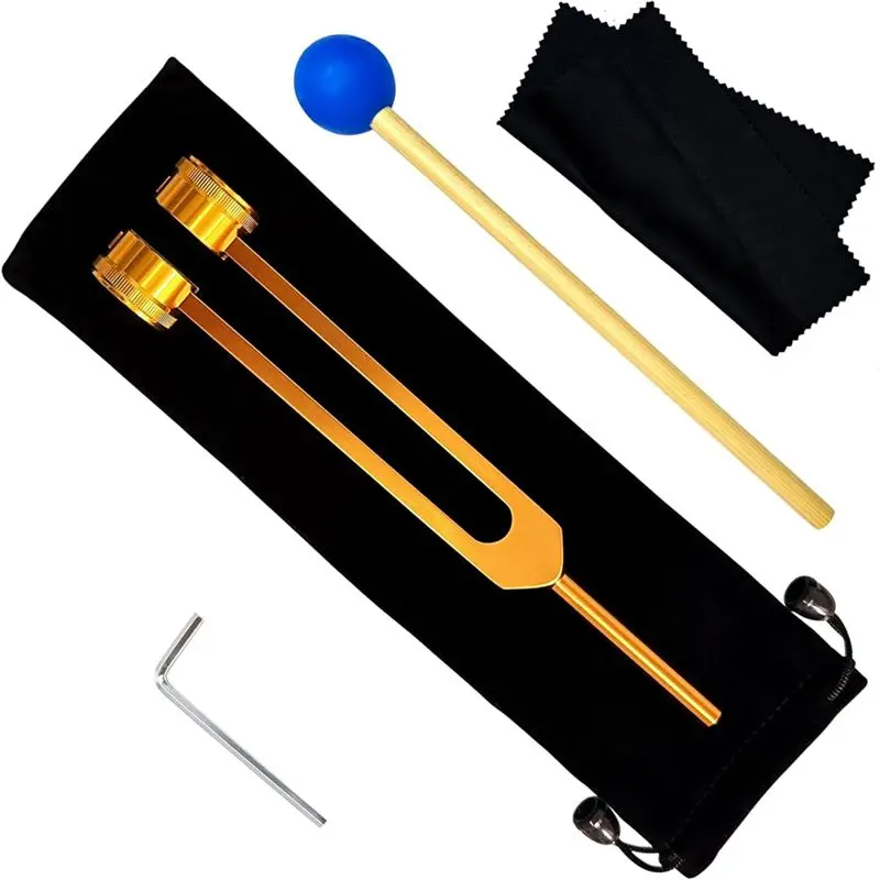 

AFOURT-128Hz Tuning Fork Ear Cleaning Tool,128 Hz Tuning Fork Weighted Tuning Forks For Healing Slider Tuning Fork