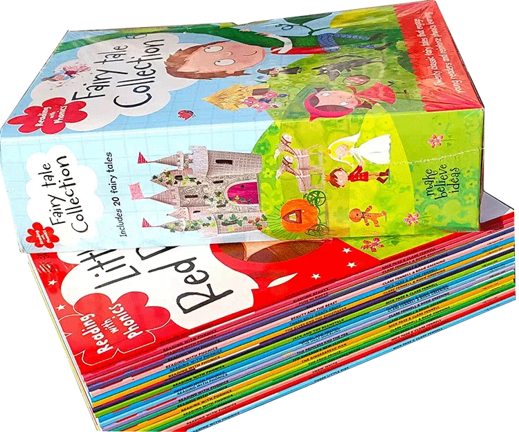 20 كتاب قراءة مع الصوتيات مجموعة الحكايات الخيالية للأطفال الإنجليزية كتاب صور الرداء الأحمر الصغير القصص القصيرة هدية
