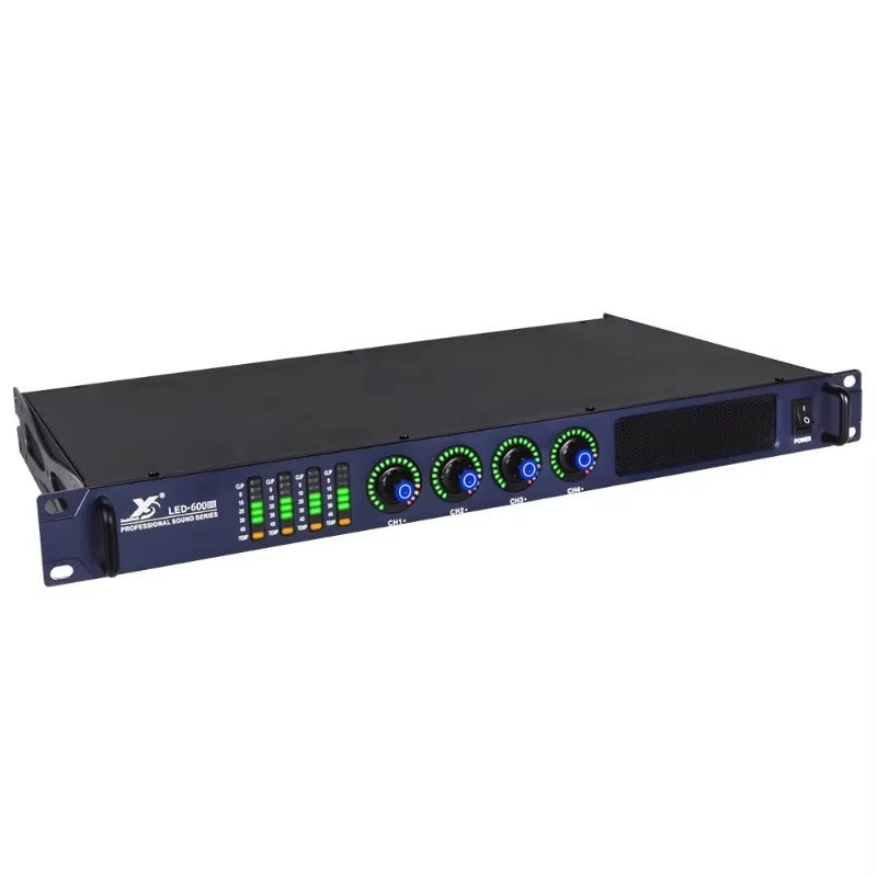 

600W*4 Power Amplifier 1U Class D Digital 4 Channel Digital Sound Power Amplifier Professional
