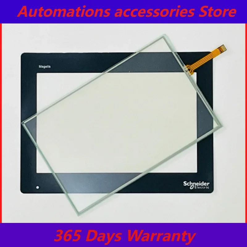 HMIDT551 TP-4277S1 Touch Screen Panel Glass Digitizer with Overlay Protective Film for Schneider HMIDT551 TouchScreen