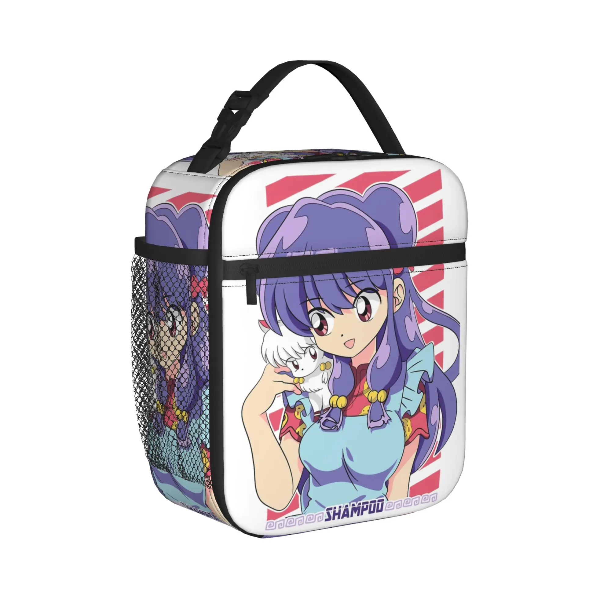 Shampoo Ranma Thermal Insulated Lunch Bags for Office  Portable Food Bag Cooler Thermal Lunch Boxes