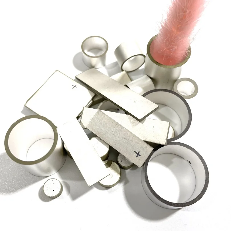 10Pcs 30×20×1 mm Piezoelectric Ceramic Rectangular With 3PCS OD33xID31xH10 Tube Piezo Ceramic