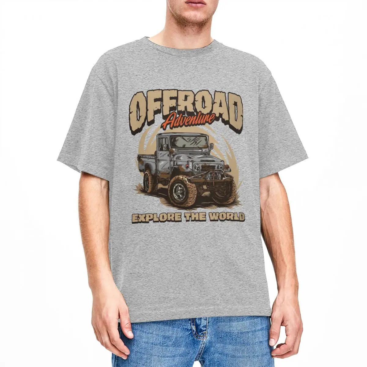 Men Women's Land Cruiser FJ45 Truck Graphic T Shirt Apparel Funny Cotton Vintage Landcruiser T Shirts Top Tee Clothes Printed